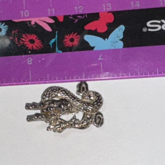 Sterling Silver Asian Dragon Pendant - Picture 12 of 16